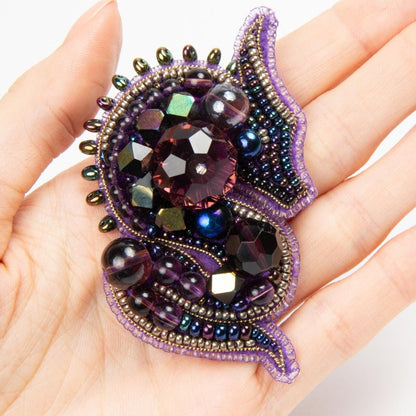 Dragon - Readymade Beaded Brooch