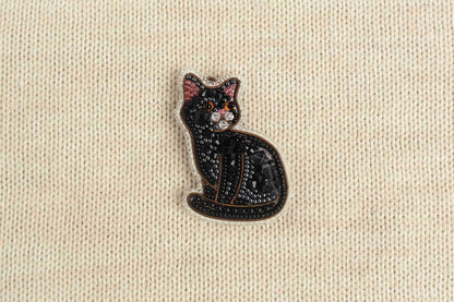 Set of 6 Cat Bead Brooch Beading DIY Kits