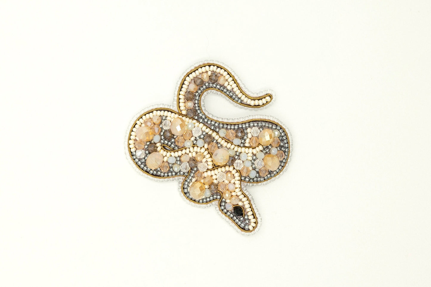 Python Snake - Readymade Beaded Brooch