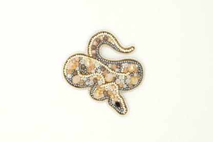 Python Snake - Readymade Beaded Brooch