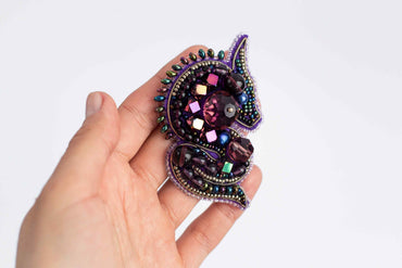 Dragon - Readymade Beaded Brooch