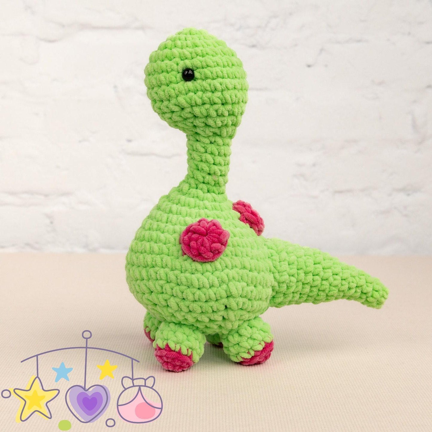 Crochet DinosaurPlushie - Amigurumi Toys Readymade