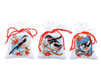 Christmas Sachet Bag Cross stitch Embroidery DIY Kits