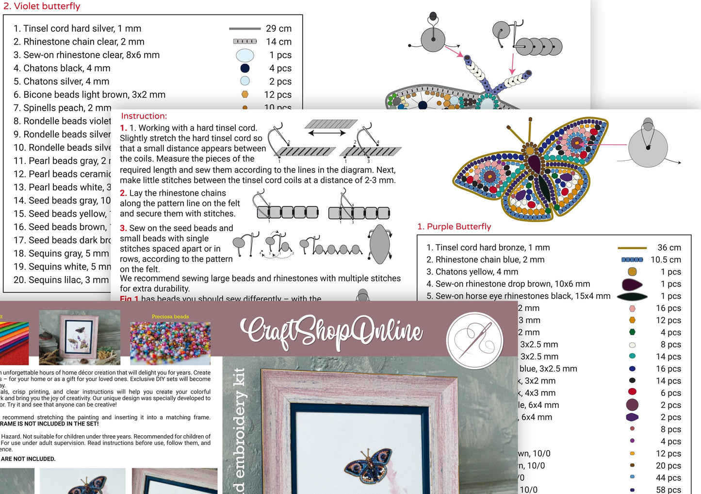 a brochure with a picture of a butterfly on it