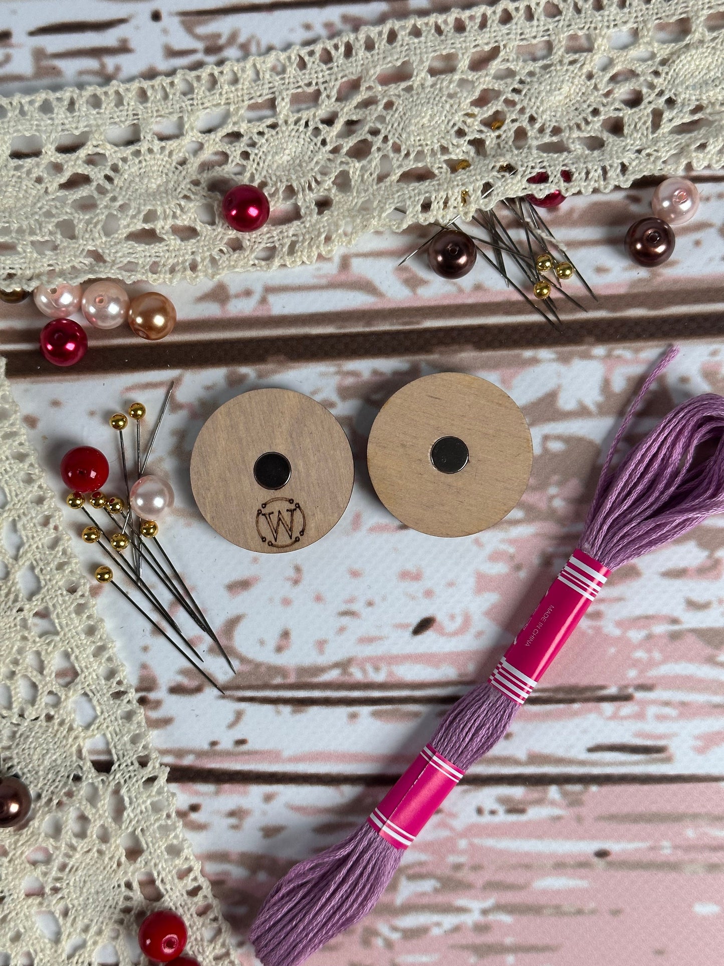 a close up of a piece of paper with buttons