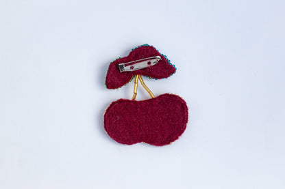 Cherry - Readymade Beaded Brooch