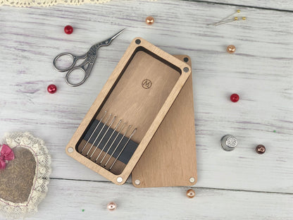 Wooden Needle Holder