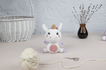 Plush Unicorn  - Crochet Amigurumi DIY kit