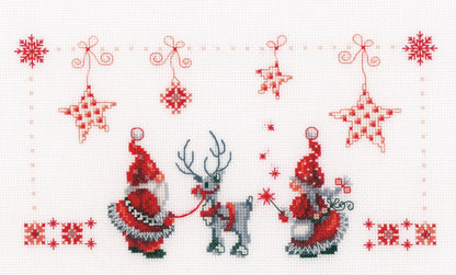 Christmas Gnomes Cross stitch Embroidery DIY Kits