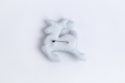 Christmas Deer - Readymade Beaded Brooch