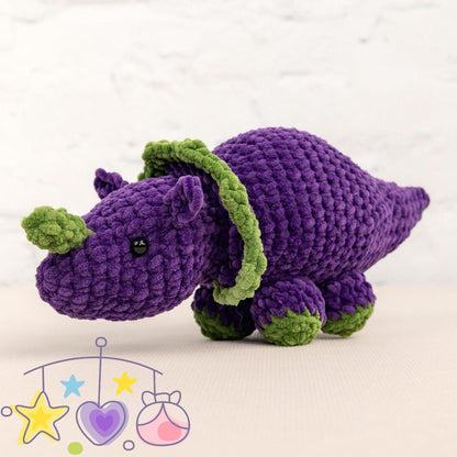 Crochet Dinosaur Plushie - Amigurumi Toys Readymade