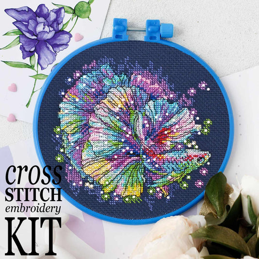 Flower Art Cross stitch Embroidery DIY Kits