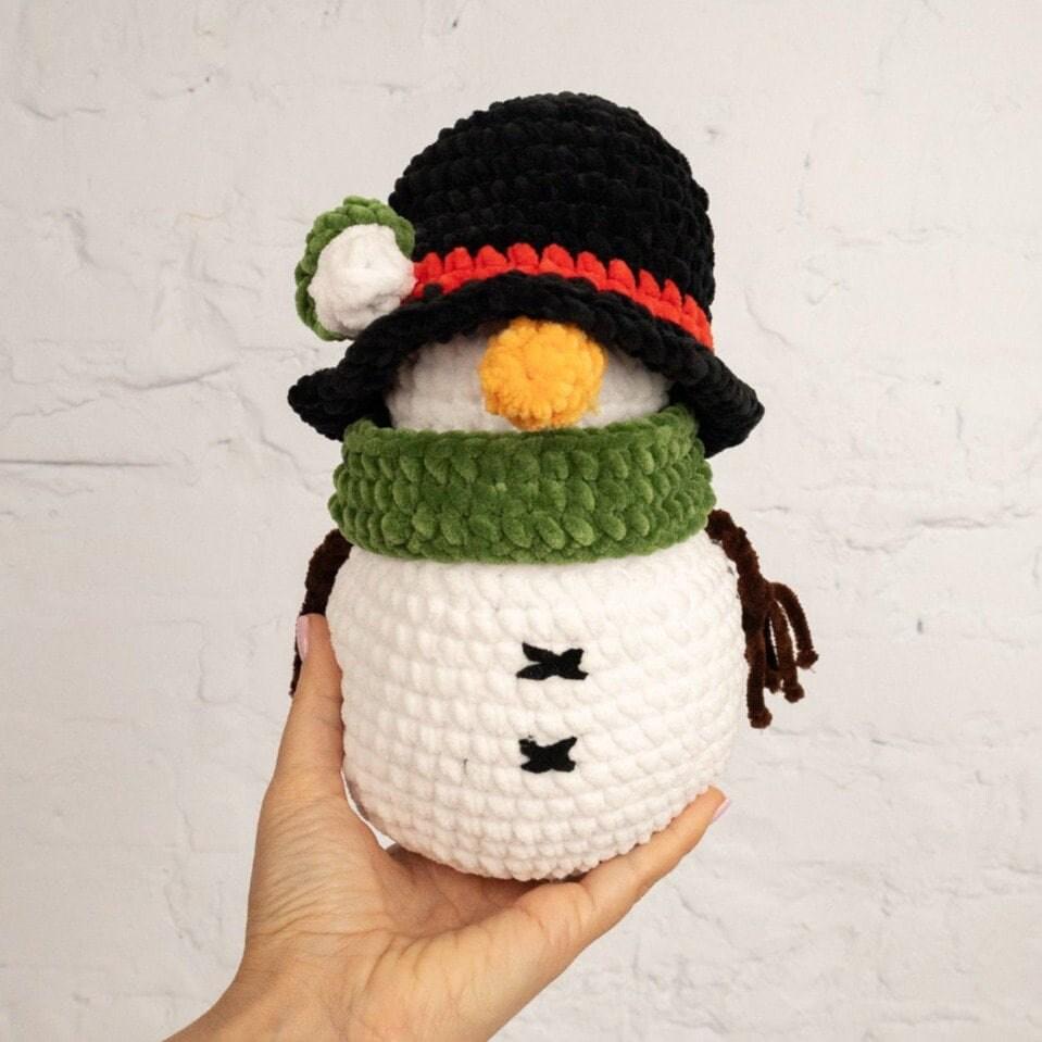 Plush Snowman - Crochet Amigurumi DIY kit