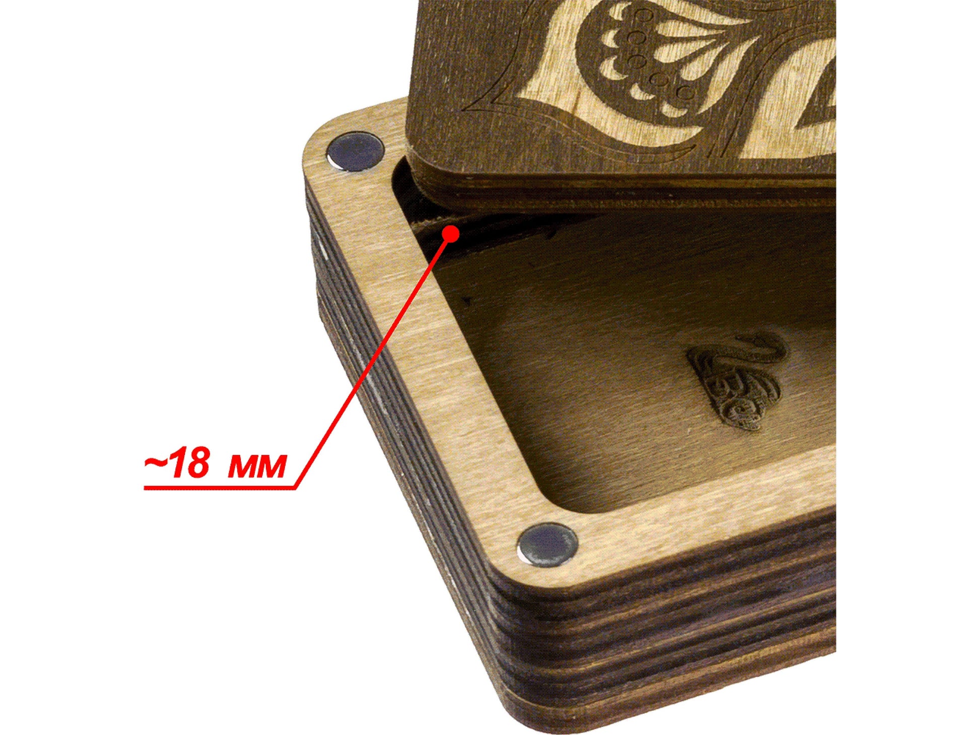 a close up of a piece of wood with a hole in it