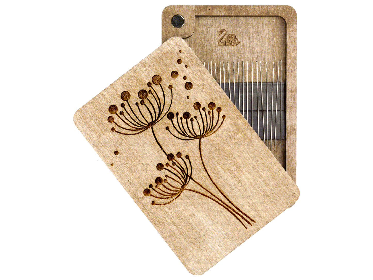 a wooden cutting board with a flower design on it