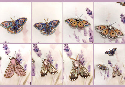 a collage of pictures of different butterflies