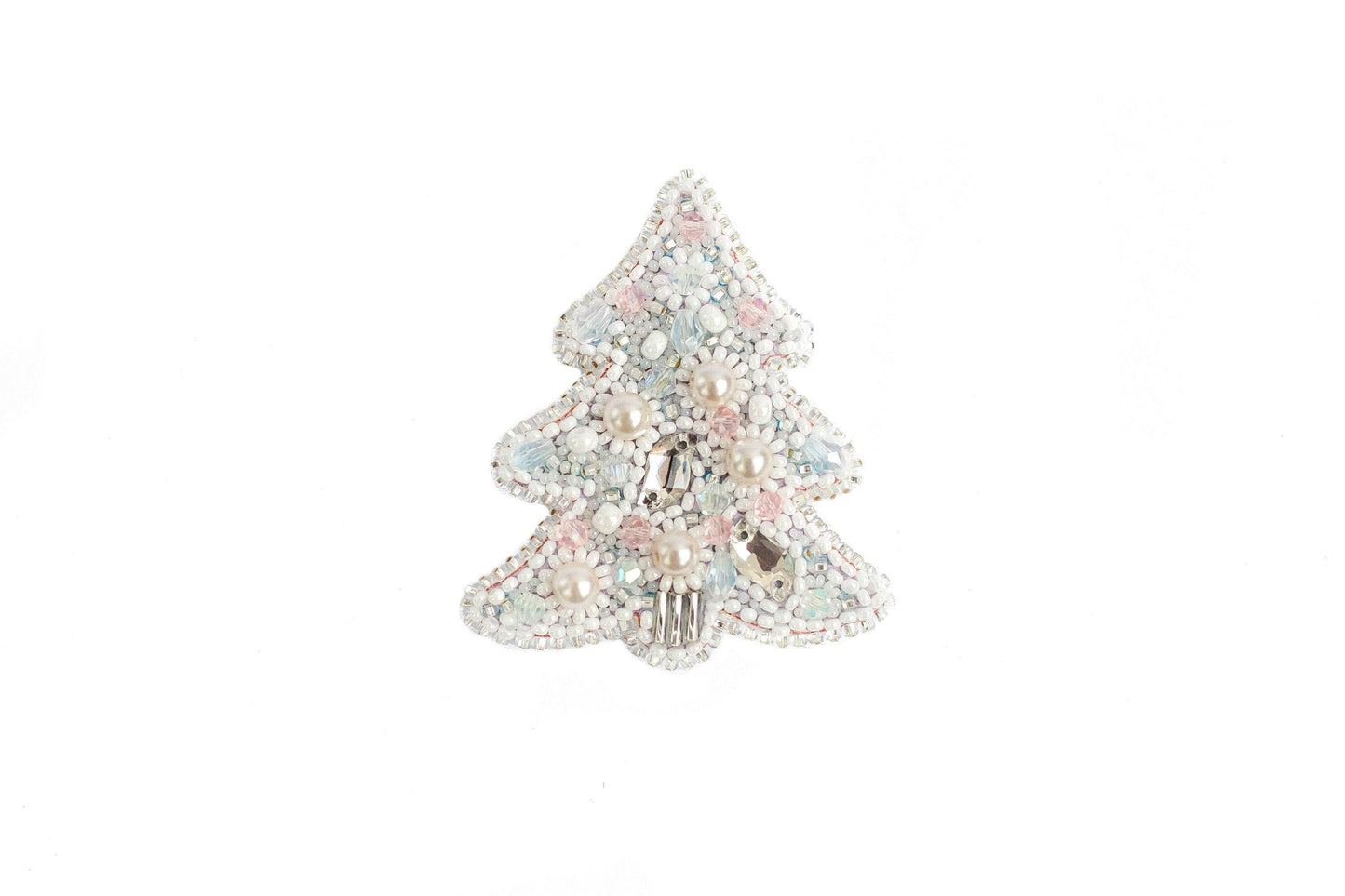 Christmas Tree - Readymade Beaded Brooch