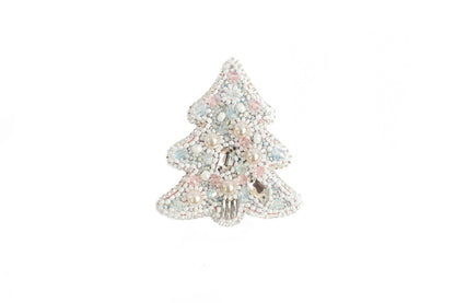 Christmas Tree - Readymade Beaded Brooch
