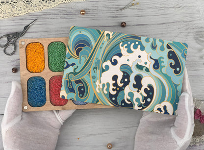 Wooden Seed Bead Organizer