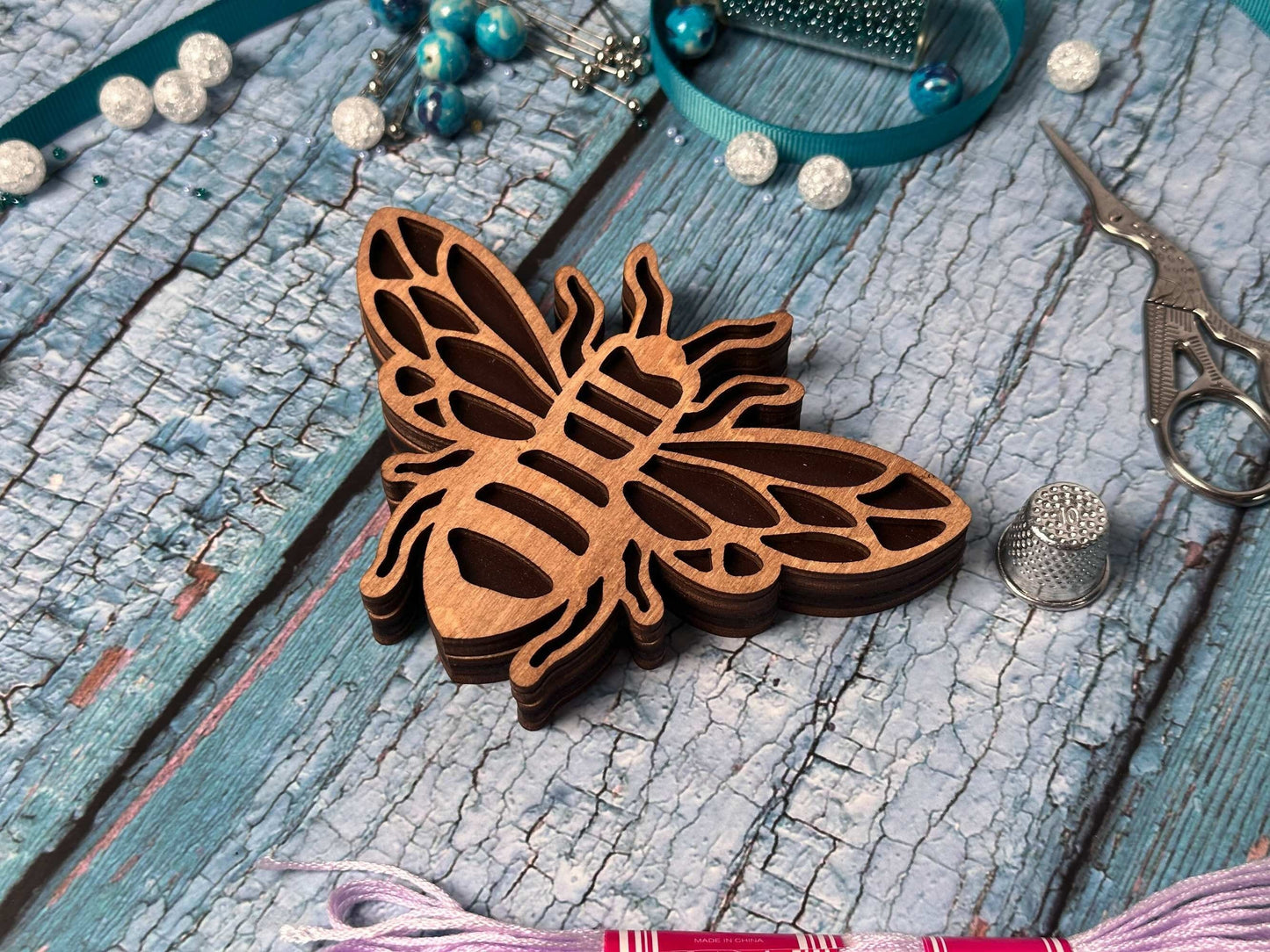 Wooden Bead Organizer