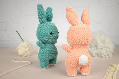 Crochet Bunny Plushie - Amigurumi Toys Readymade