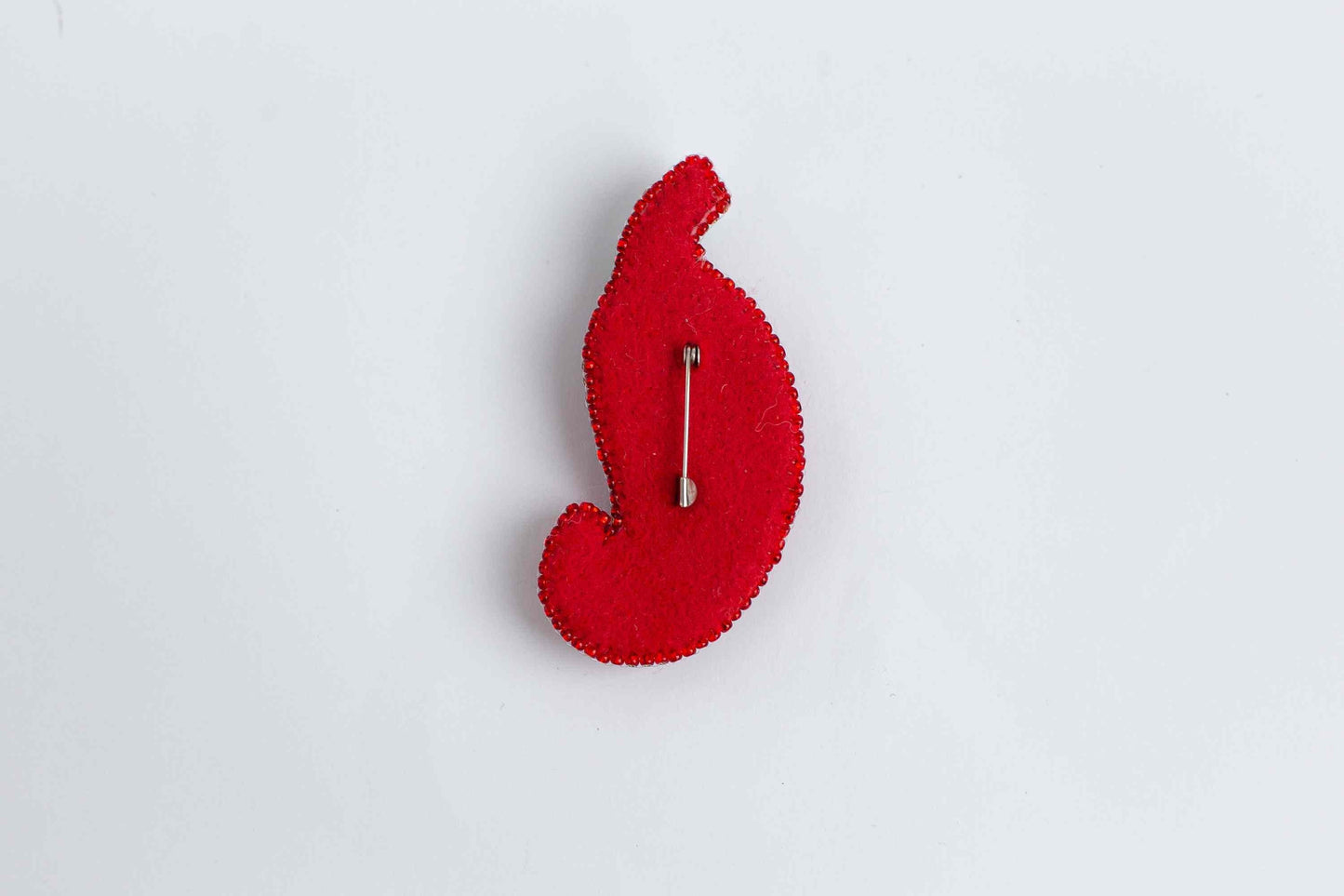 Red Chili Pepper - Readymade Beaded Brooch