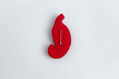 Red Chili Pepper - Readymade Beaded Brooch