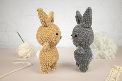 Crochet Bunny Plushie - Amigurumi Toys Readymade