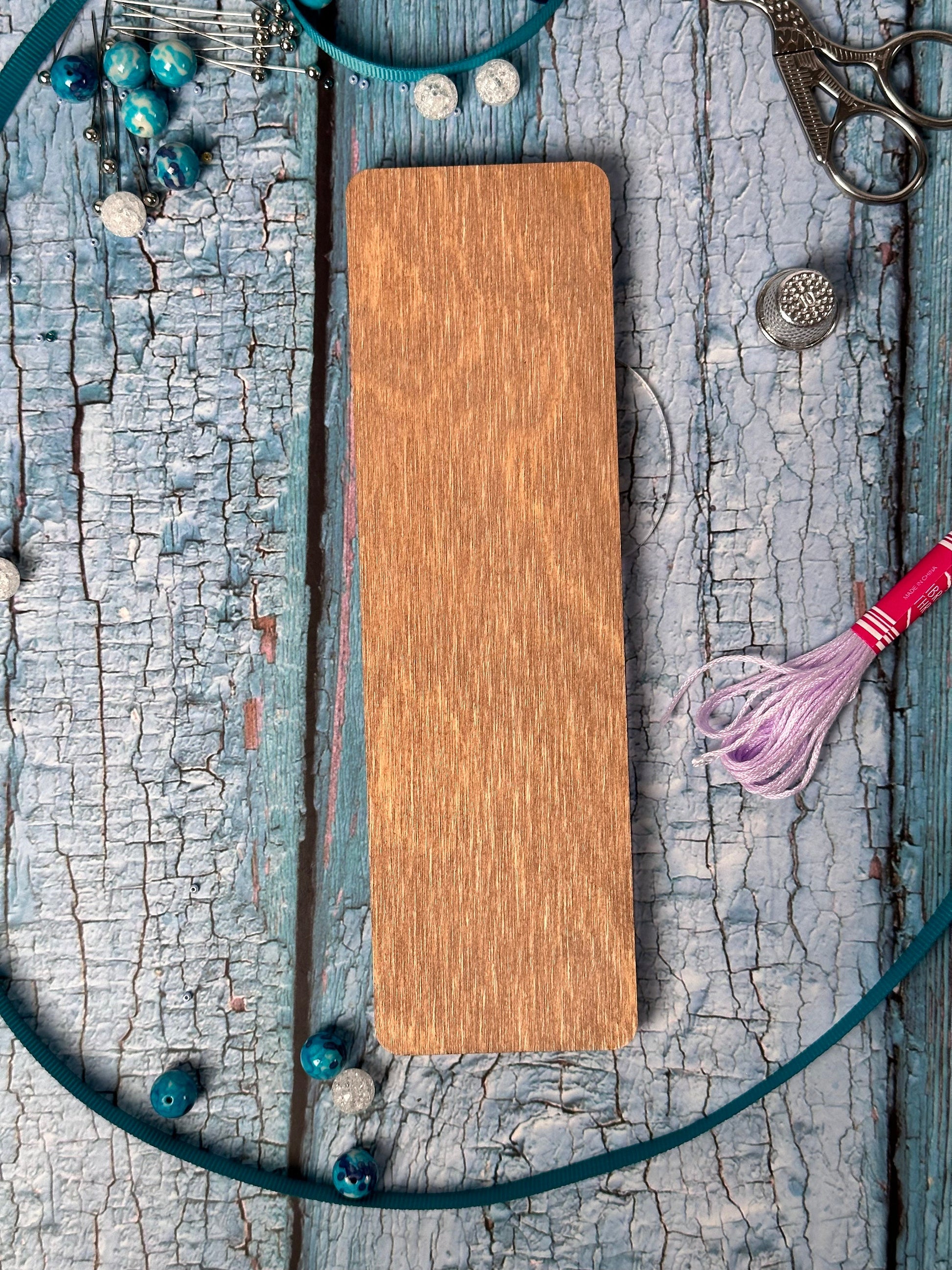 a wooden piece of wood sitting on top of a table