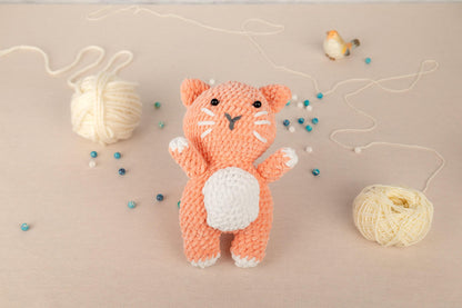 Crochet Cat Plushie - Amigurumi Toys Readymade