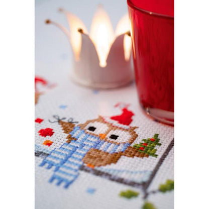 Christmas Table Runner  Cross stitch Embroidery DIY Kits