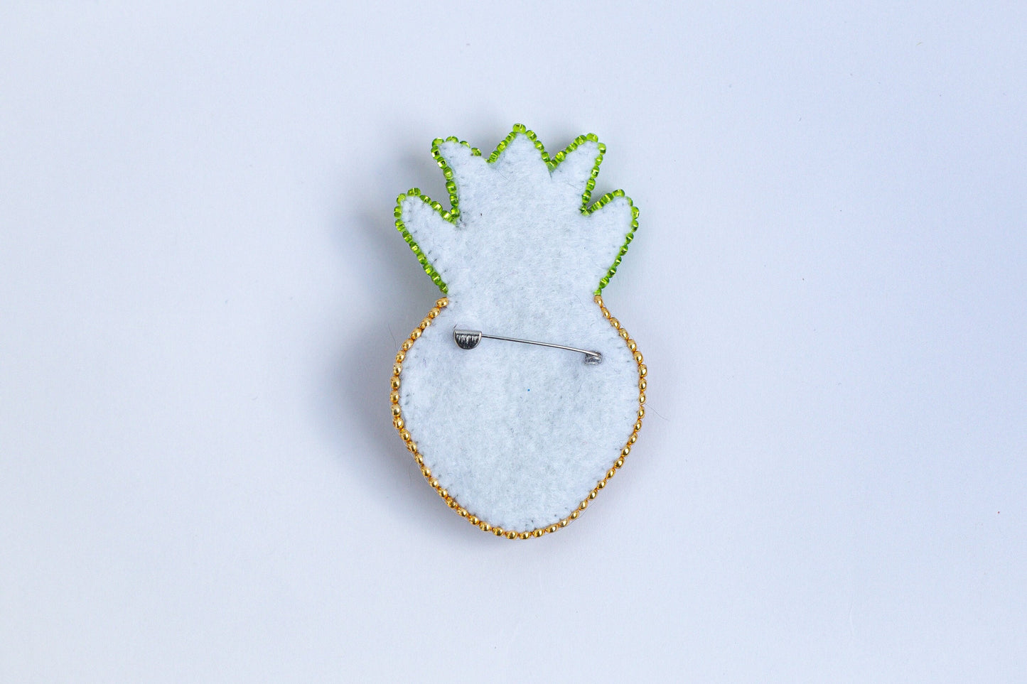 Pineapple - Readymade Beaded Brooch