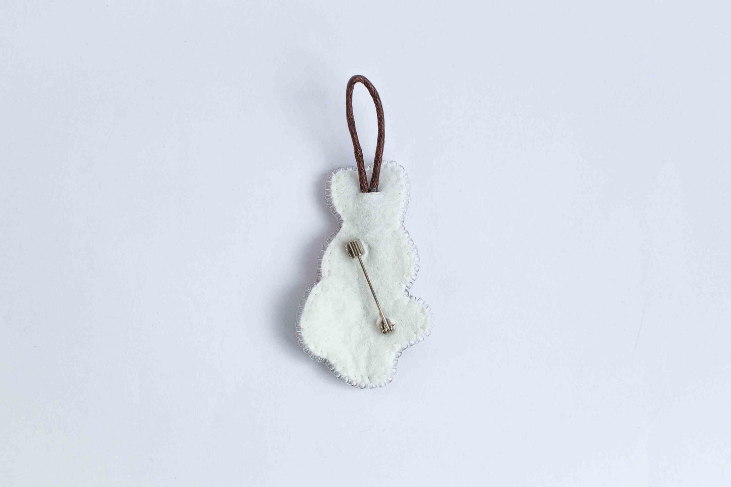 Easter Rabbit with Egg - Readymade Beaded Brooch