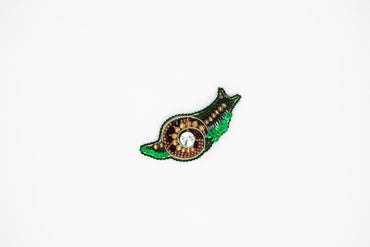 Snail - Readymade Beaded Brooch