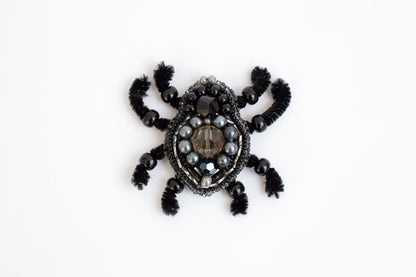 Spider - Readymade Beaded Brooch