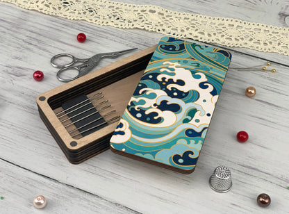Wooden Needle Holder