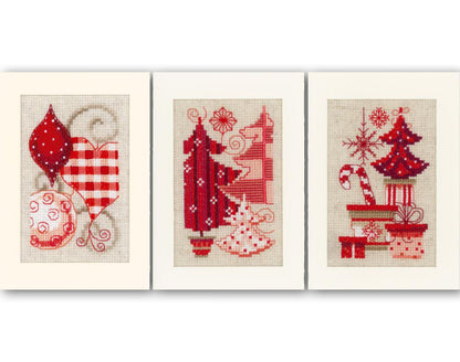 Christmas Postcards Cross stitch Embroidery DIY Kits