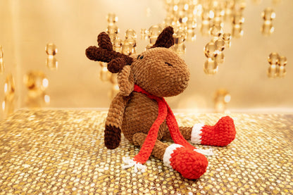 Plush Chrismas Reindeer - Crochet Amigurumi DIY kit