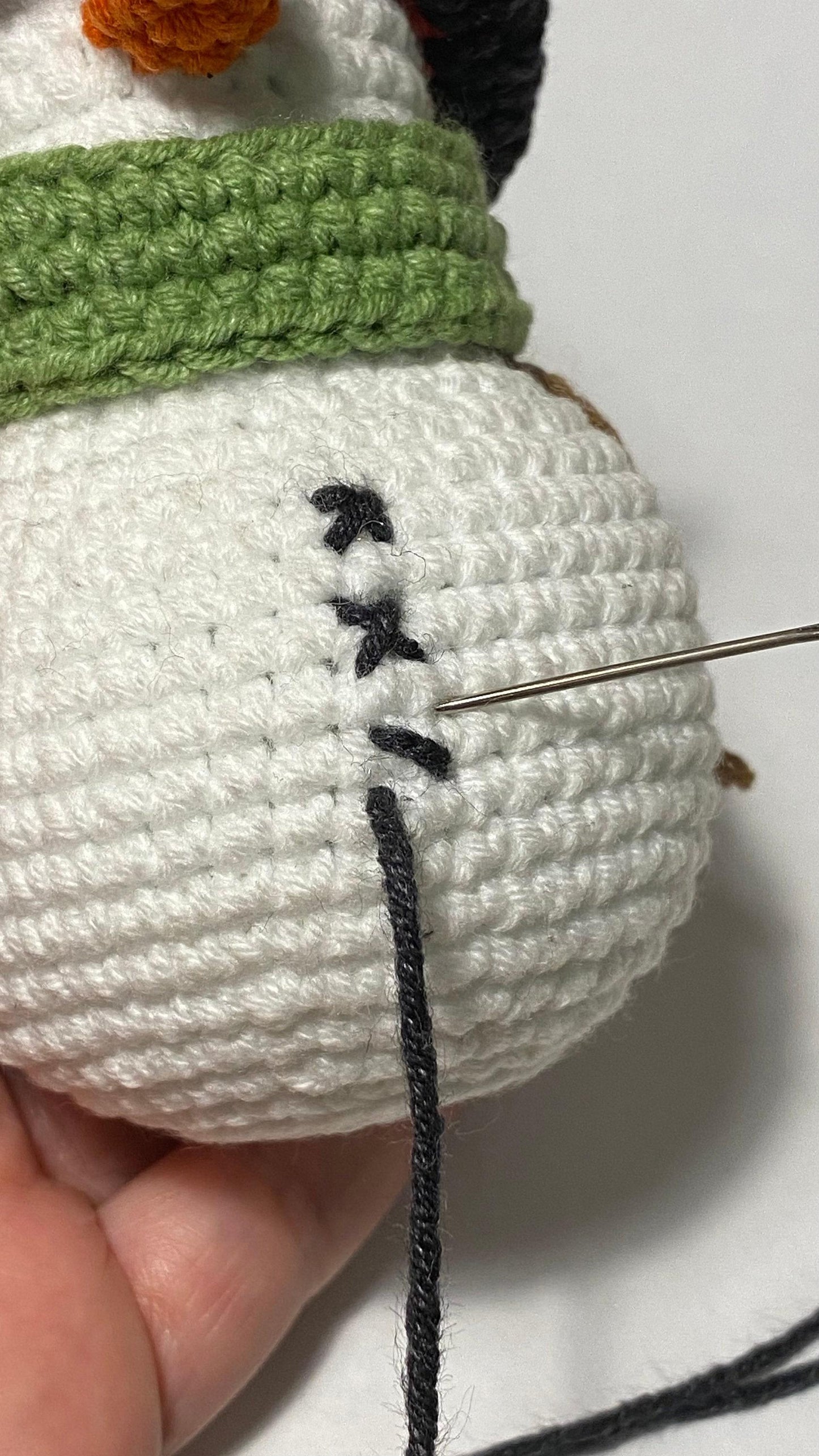 Snowman - Crochet Amigurumi DIY kit