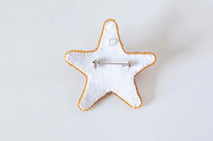 Starfish - Readymade Beaded Brooch