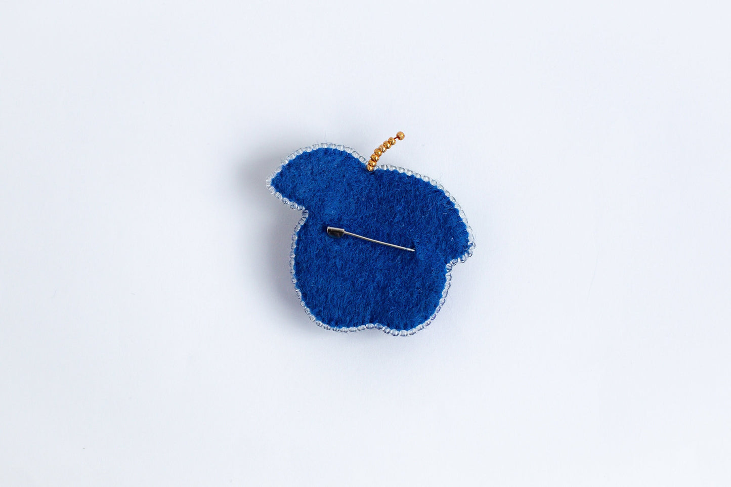 Plum - Readymade Beaded Brooch