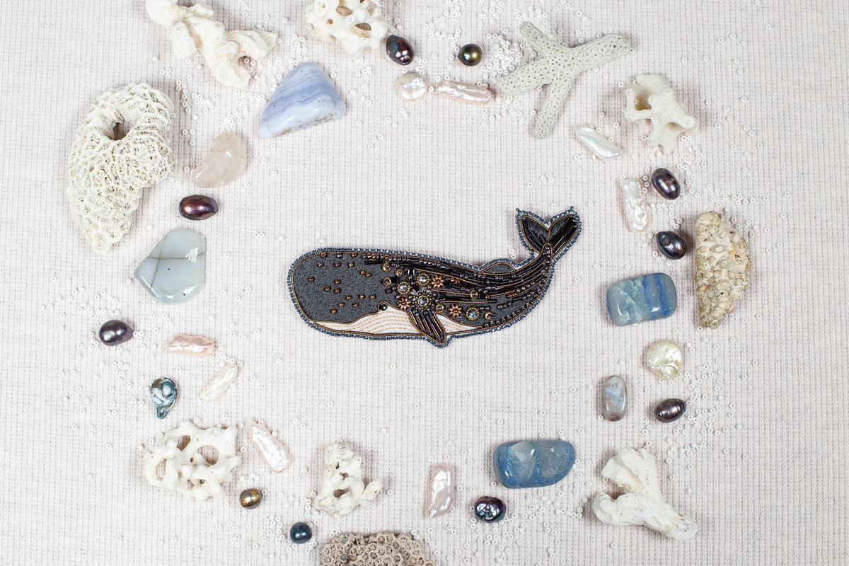 Set of 5 Sea Creature Brooch Beading DIY Kits