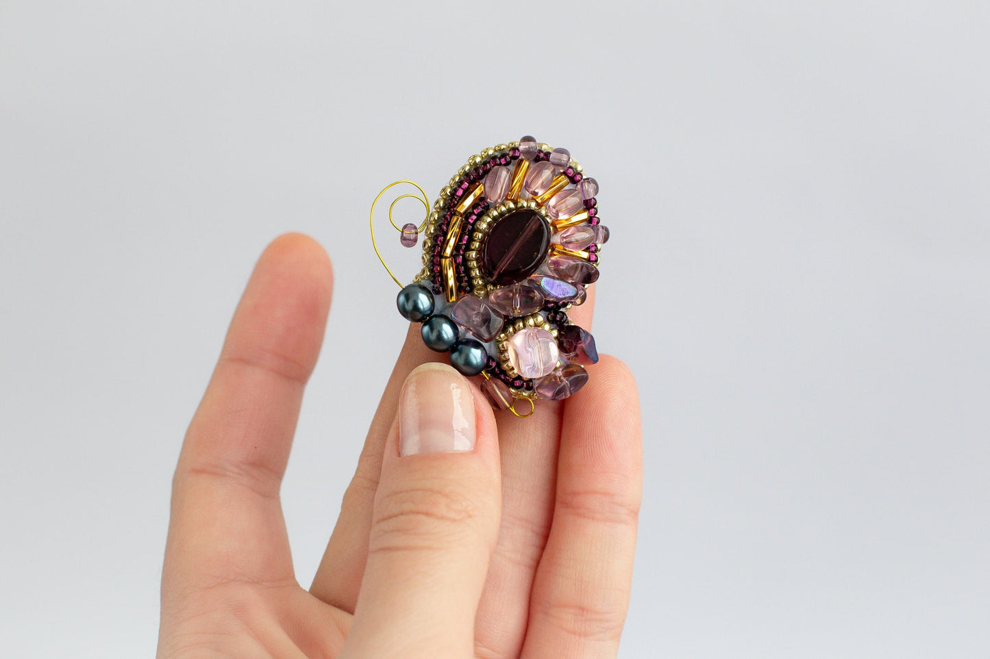 Butterfly - Readymade Beaded Brooch