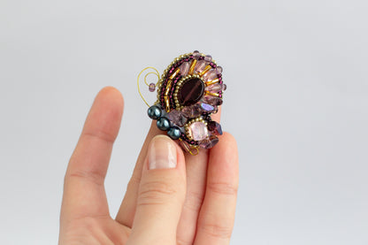 Butterfly - Readymade Beaded Brooch