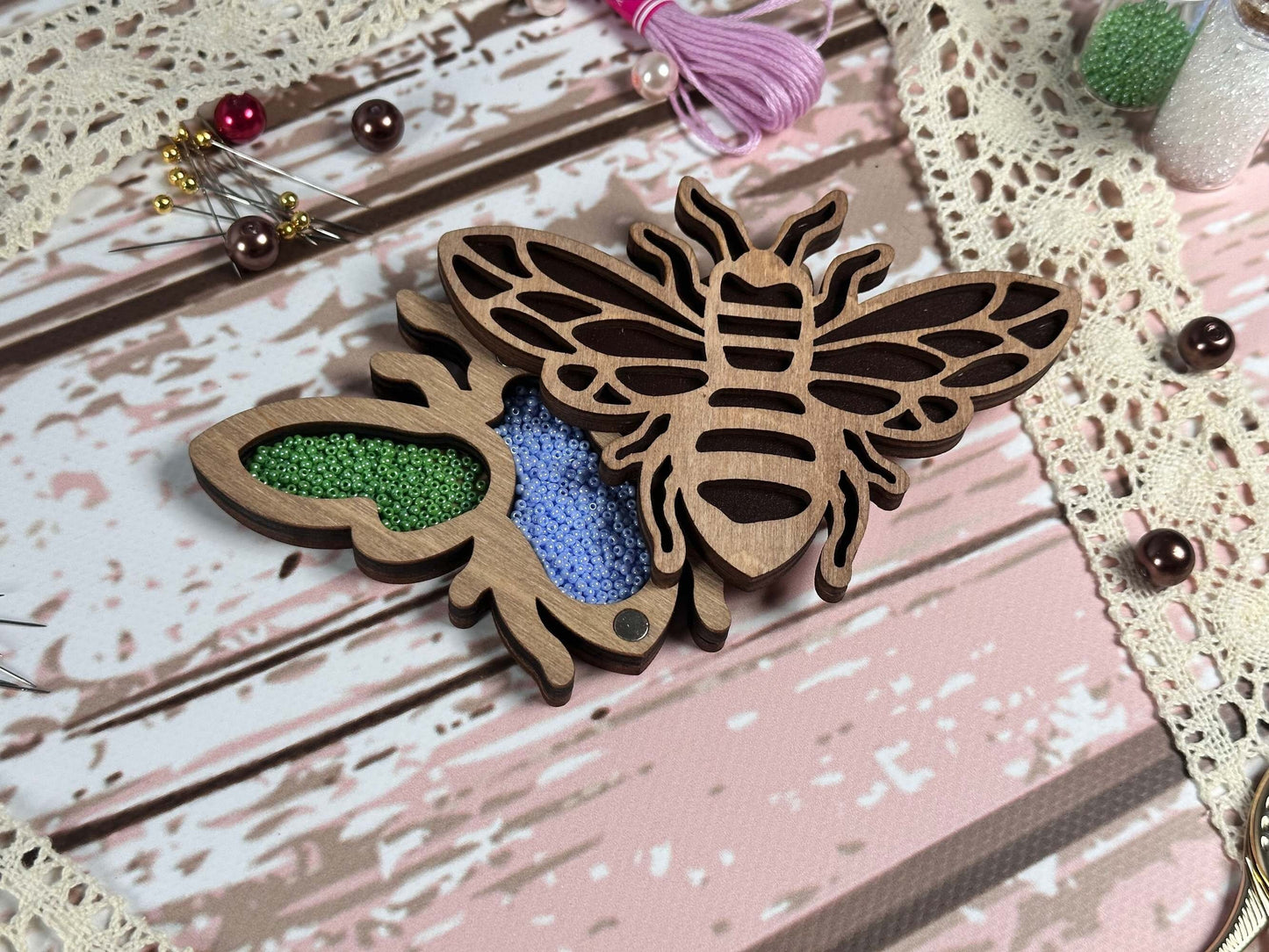 Wooden Bead Organizer