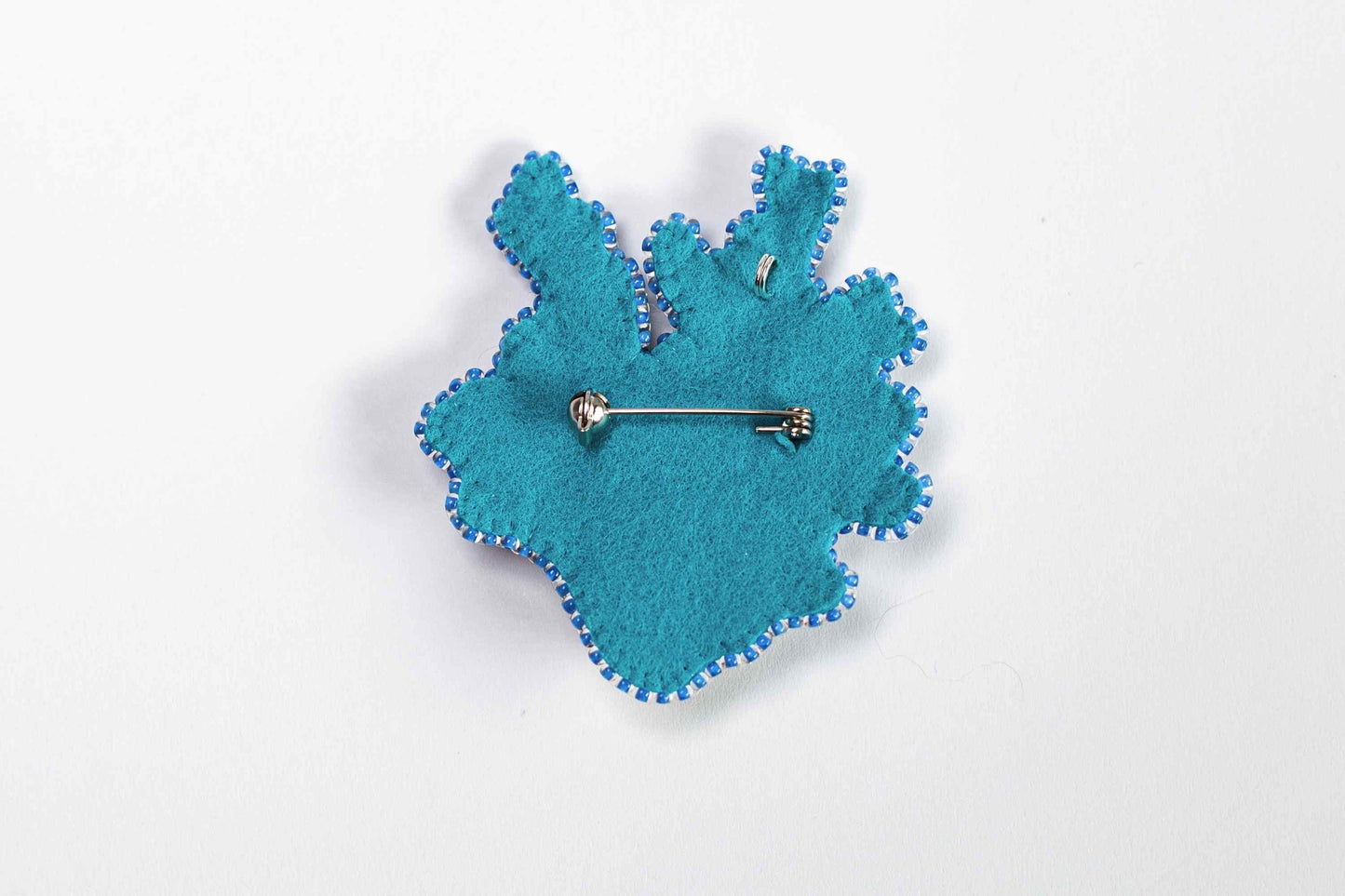 Coral Reef Readymade Beaded Brooch