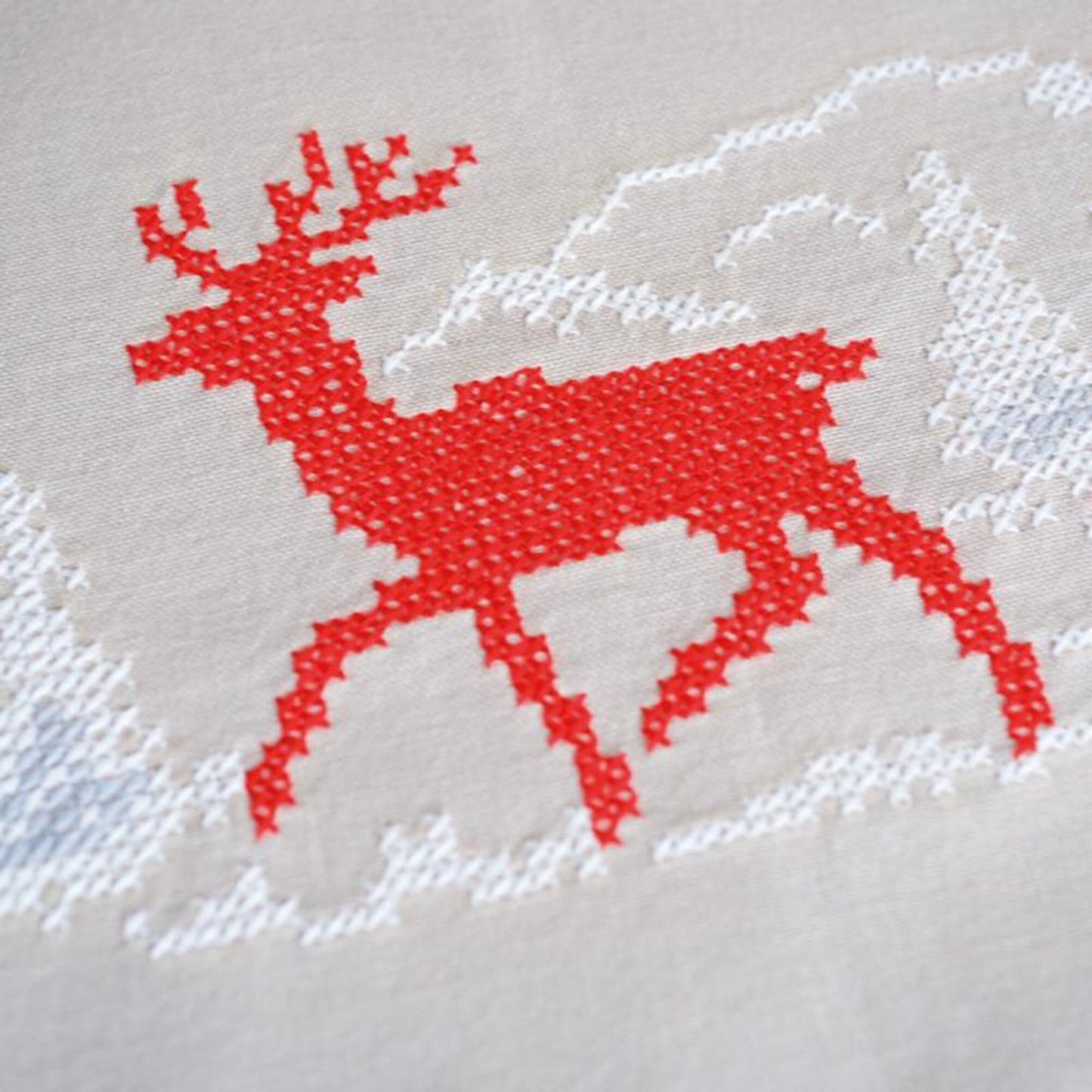 Christmas Table Runner Cross stitch Embroidery DIY Kits