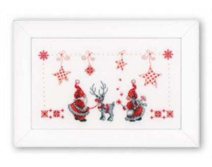 Christmas Gnomes Cross stitch Embroidery DIY Kits