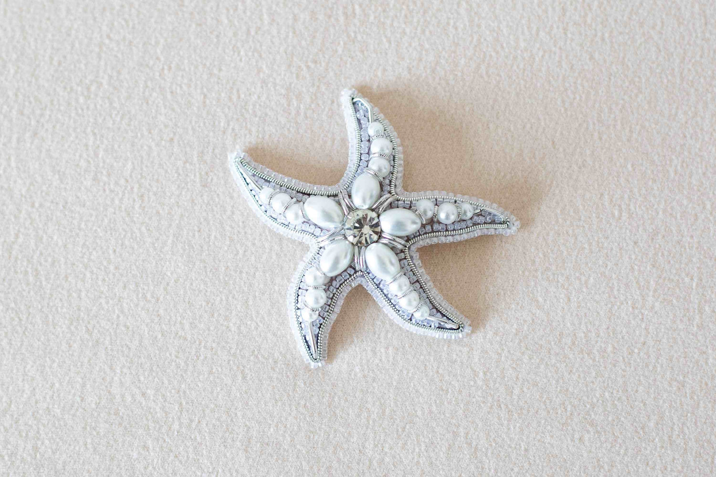 Starfish - Readymade Beaded Brooch