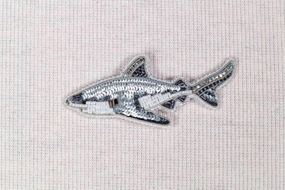 Shark Fish - Readymade Beaded Brooch